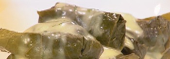 GIAPRAKIA VINE LEAVES WITH AVGOLEMONO CREAM