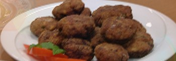 MEATSBALLS COMBINED WITH OUZO FROM CHIOS